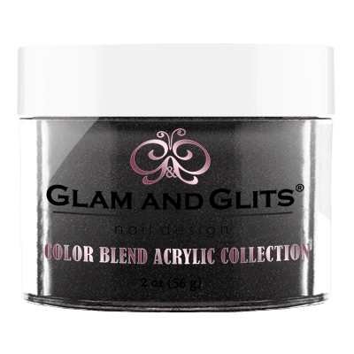 Glam And Glits - Color Blend Acrylic Powder - BL3048 Black Mail 2oz