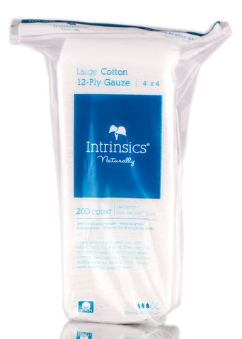 Intrinsics - Cotton-Filled Gauze Wipes 4" X 4" (200pcs)
