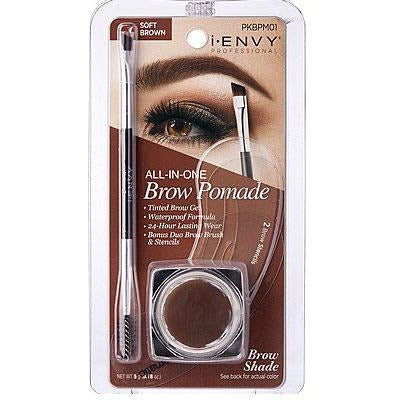 i•ENVY Professional - PKBPM01 All-in-1 Eyebrow Pomade SOFT BROWN