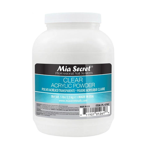 Mia Secret - Acrylic Powder - Clear 5lbs