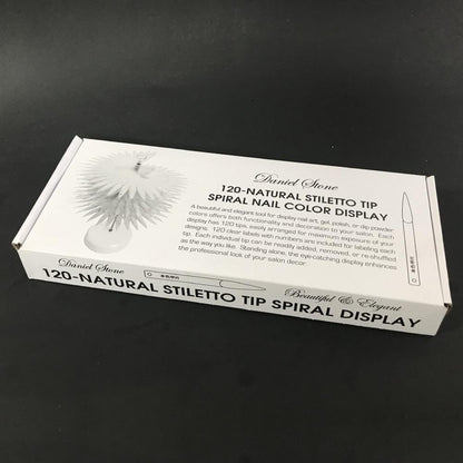 Spiral Color Swatches Display - Stiletto 120pc