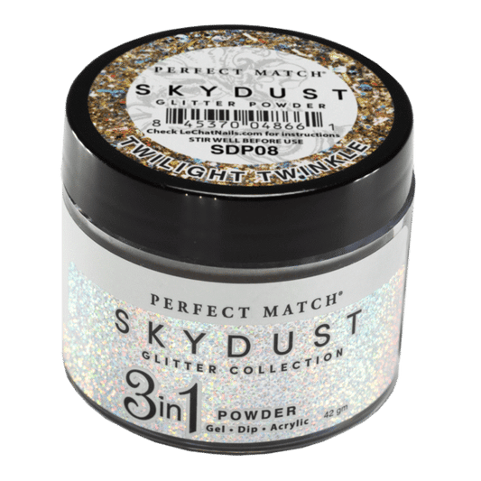 Lechat - SkyDust Glitter Powder - SDP08 Twilight Twinkle 1.5 oz (Limited)