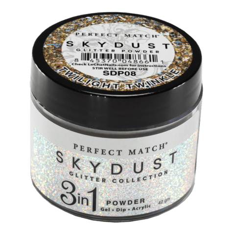 Lechat - SkyDust Glitter Powder - SDP08 Twilight Twinkle 1.5 oz
