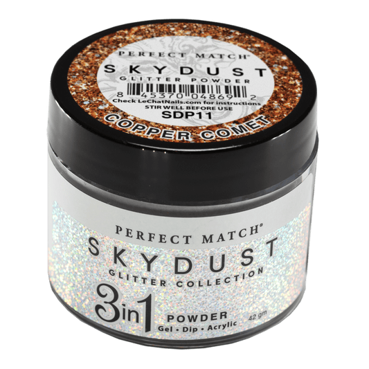 Lechat - SkyDust Glitter Powder - SDP11 Copper Comet 1.5 oz (Limited)