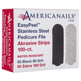 AmericaNails - EasyPeel Pedicure Abrasive Strip | 80 + 180 Grit 100ct