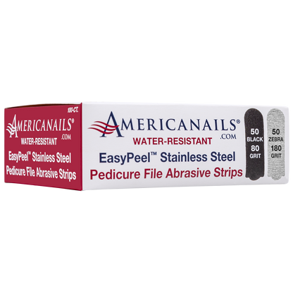 AmericaNails - EasyPeel Pedicure Abrasive Strip | 80 + 180 Grit 100ct