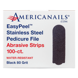 AmericaNails - EasyPeel Pedicure Abrasive Strip | Black 80 Grit 100ct