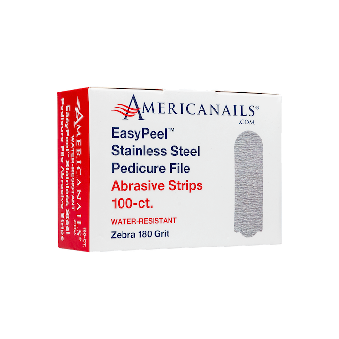 AmericaNails - EasyPeel Pedicure Abrasive Strip | Zebra 180 Grit 100ct
