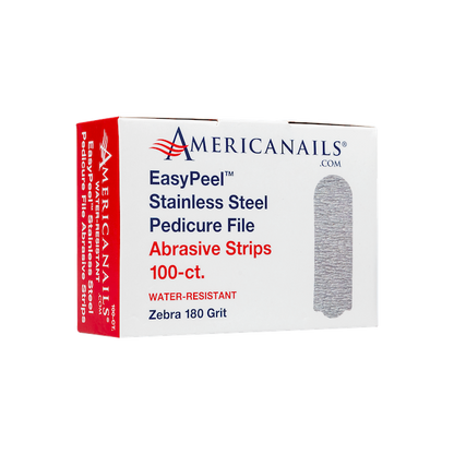 AmericaNails - EasyPeel Pedicure Abrasive Strip | Zebra 180 Grit 100ct