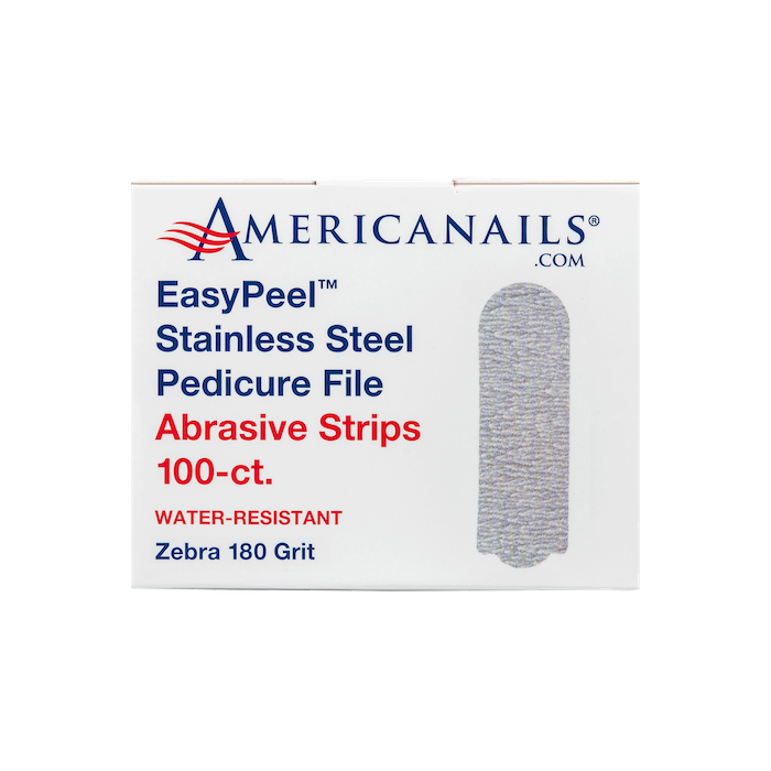 AmericaNails - EasyPeel Pedicure Abrasive Strip | Zebra 180 Grit 100ct