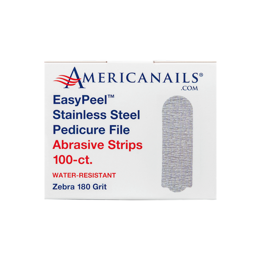 AmericaNails - EasyPeel Pedicure Abrasive Strip | Zebra 180 Grit 100ct