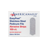 AmericaNails - EasyPeel Pedicure Abrasive Strip | Zebra 180 Grit 100ct