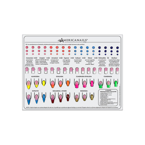 AmericaNails - Silicone Training Mat – Queen Nails & Beauty Supplies