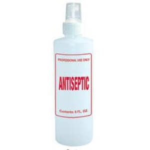 Empty "Antiseptic" Bottles With Spray Cap