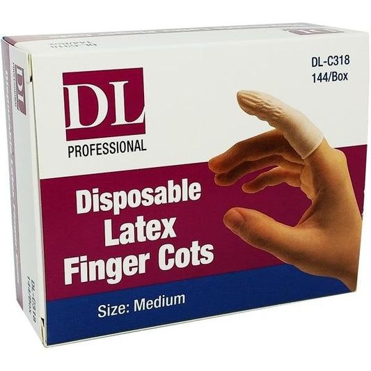 DL Professional -  Medium Disposable Latex Finger Cots