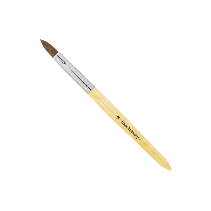 AmericaNails - Faux Kolinsky Acrylic Brush Oval #10 (Synthetic)(Pressed)