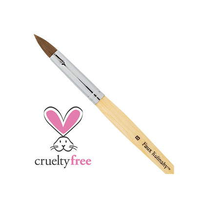 AmericaNails - Faux Kolinsky Acrylic Brush Oval #08 (Synthetic)(Pressed)