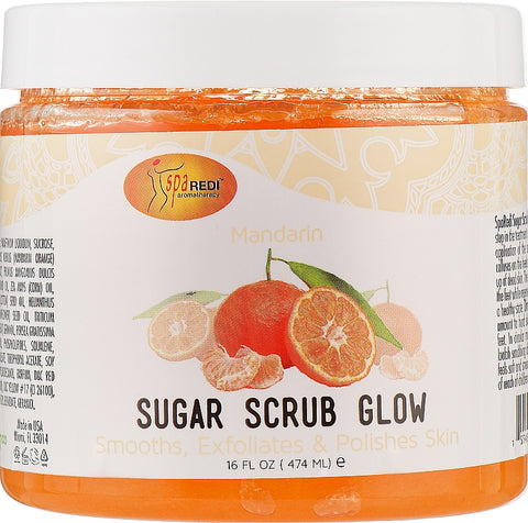 Spa Redi - Sugar Scrub Glow - Mandarin 16oz