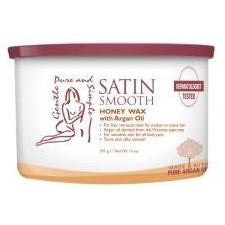 Satin Smooth - Wax Pot - Honey w/ Argan Oil Wax 14oz.