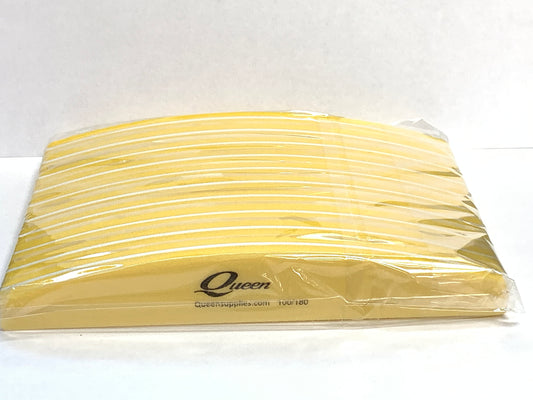 Queens - Sponge File - 100/180 Yellow 10pc