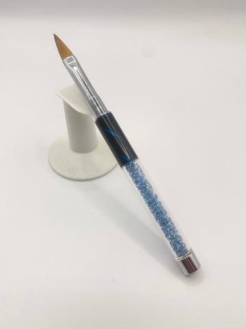 Design Brushes - Crystal Handle (Light Blue)