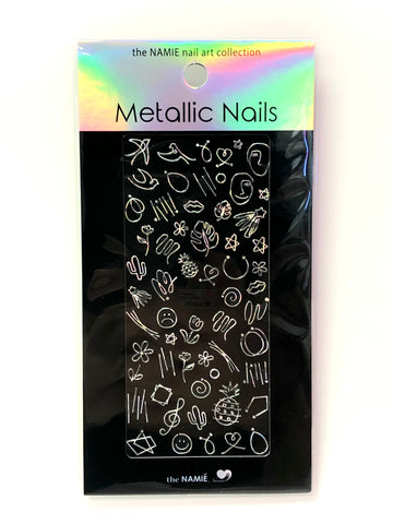 Sylphkiss - Metallic Nail Stickers - Msilver-006