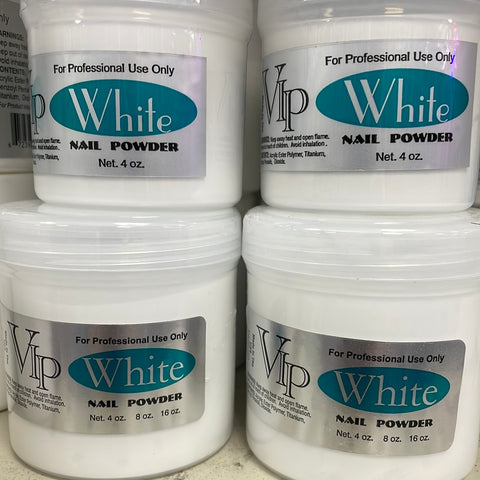 Vip White Acrylic Powder 08oz