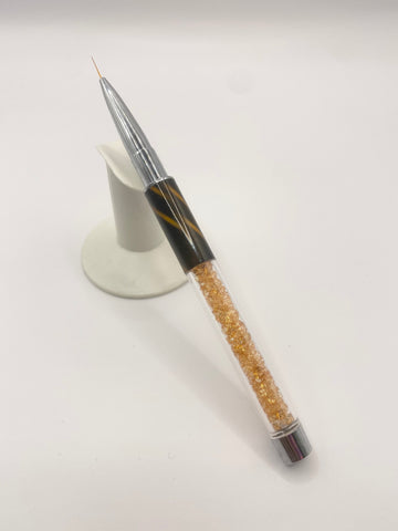 Design Brushes - Crystal Handle (Orange)