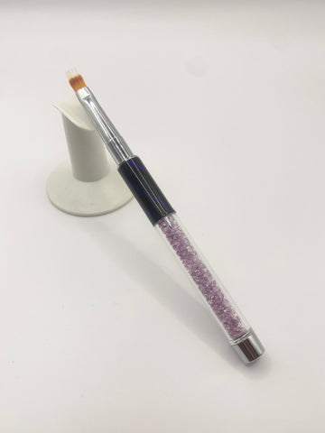Design Brushes - Crystal Handle (Purple)