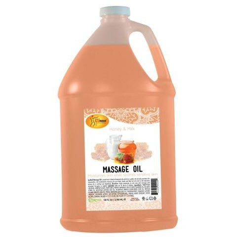 Spa Redi Massage Oil - Milk & Honey 128oz (Gallon)