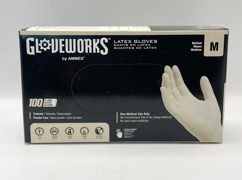Gloveworks Latex Gloves - Medium