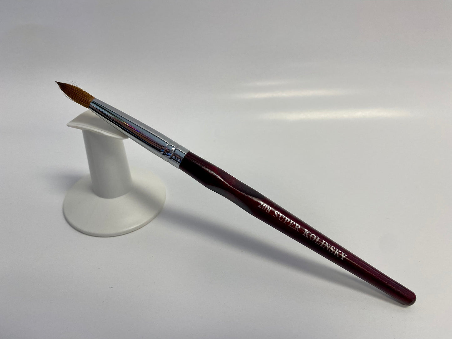 WS - Rosewood Super Kolinsky Acrylic Brush #8 (Not Pressed)