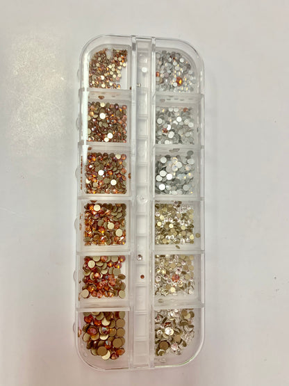 Queen - Clear and Rose Gold Rhinestones  - Stones08