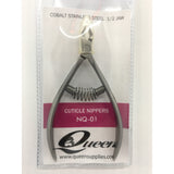 Queens Cobalt Stainless Steel Nippers NQ-01 - 1/2 JAW