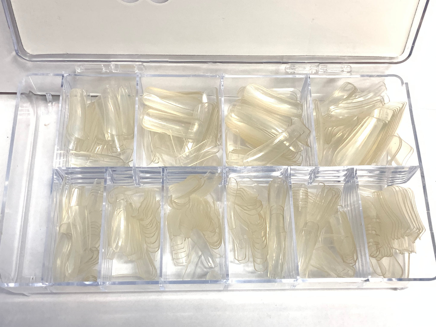 Queen - Full Cover Clear Ballerina Nail Tips 550pc