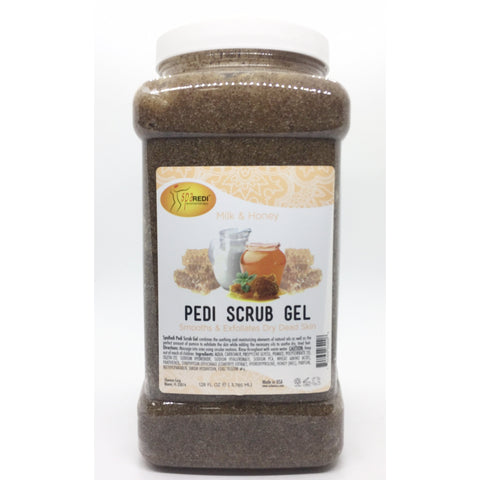 Spa Redi - Pedi Scrub Gel - Milk & Honey 128oz
