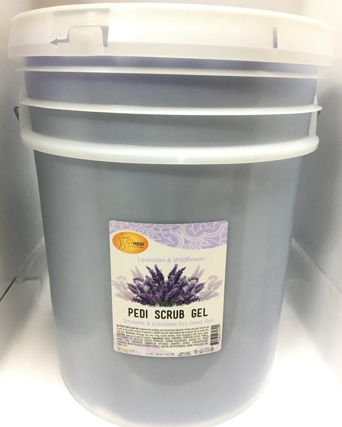 Spa Redi - Pedi Scrub Gel - Lavender & Wildflower 5Gal