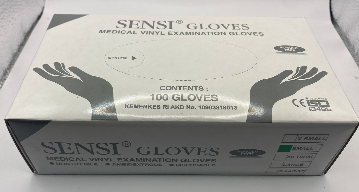 Sensi Vinyl Gloves - Small
