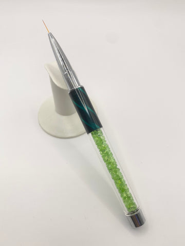 Design Brushes - Crystal Handle (Green)