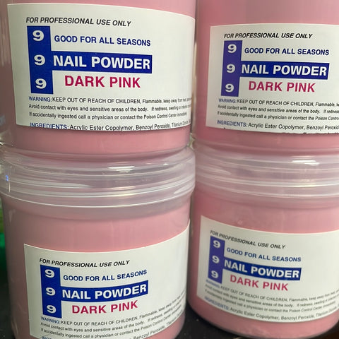 999 Dark Pink Acrylic Powder 08oz