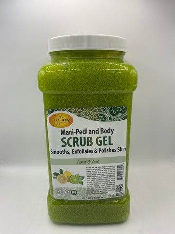 Spa Redi - Pedi Scrub Gel - Lemon & Lime 128oz