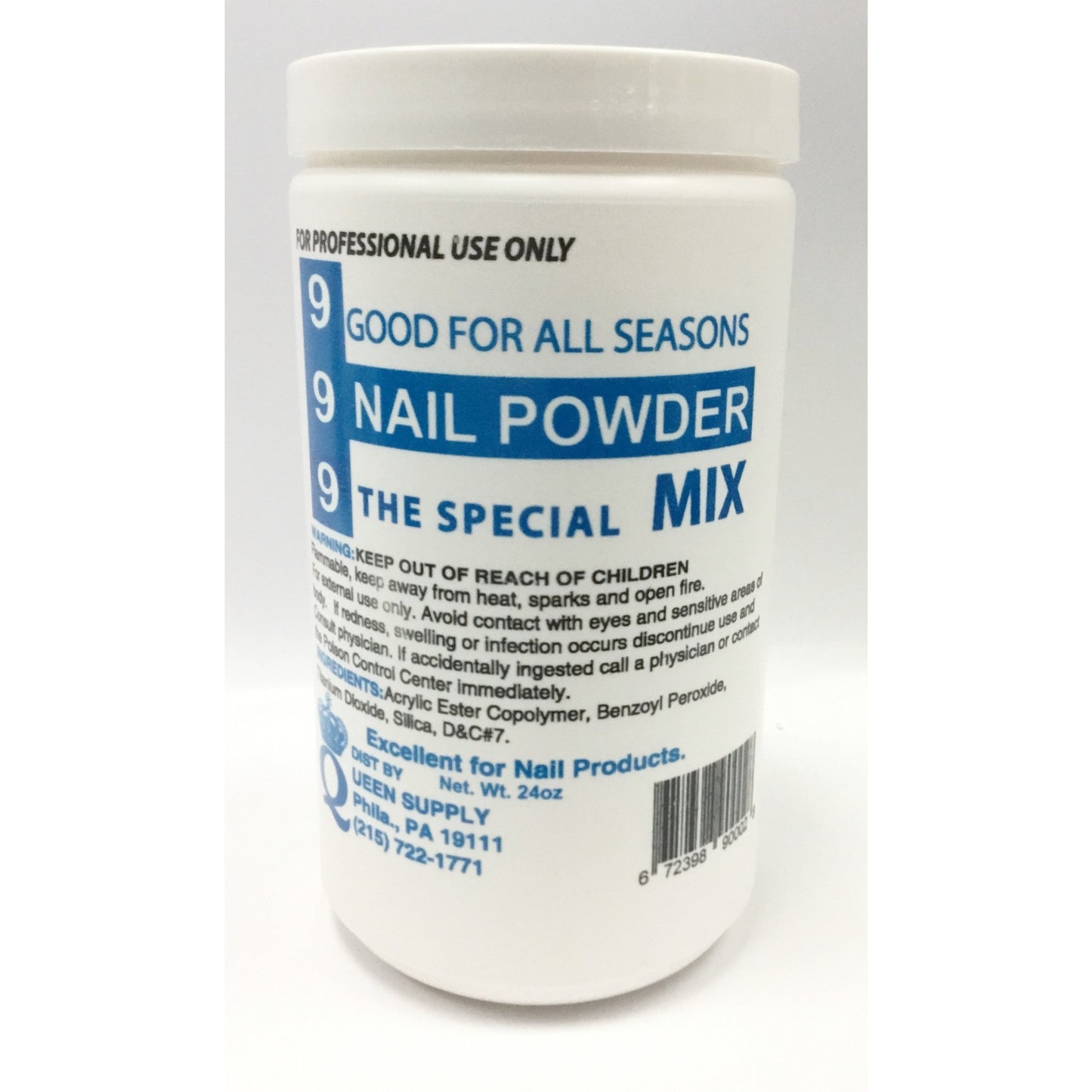 999 Blue Winter Mix Acrylic Powder 24oz