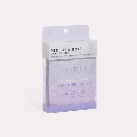 Voesh Pedi in a Box O2 Fizz 5 Step - Lavender Vanilla