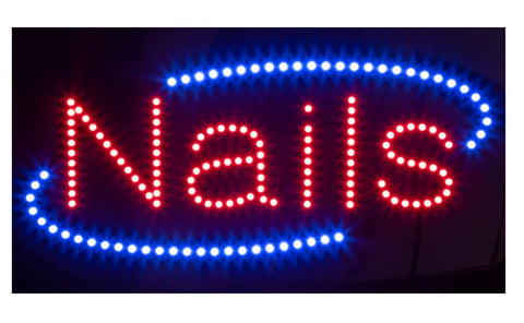 WS - "NAILS" LED Sign