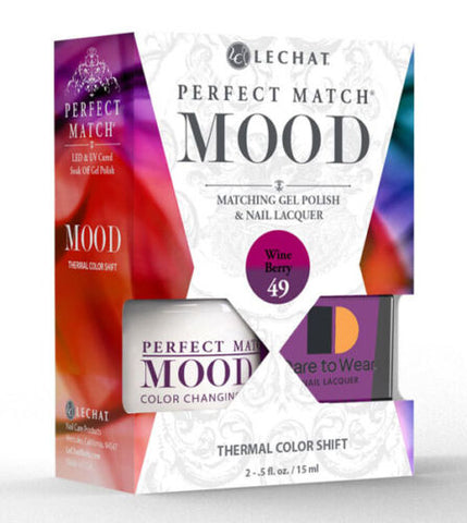 Lechat - Perfect Match Mood - #49 Wine Berry .5oz(Duo)