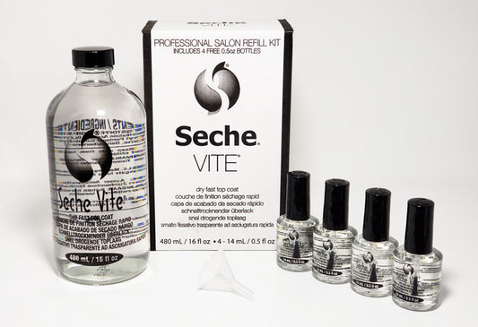 Seche - Vite - Dry Fast Top Coat 16oz + 4 x .5oz