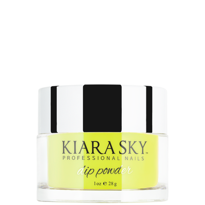 Kiara Sky - 112 Electric Yellow 1oz(Glow Dip Powder)